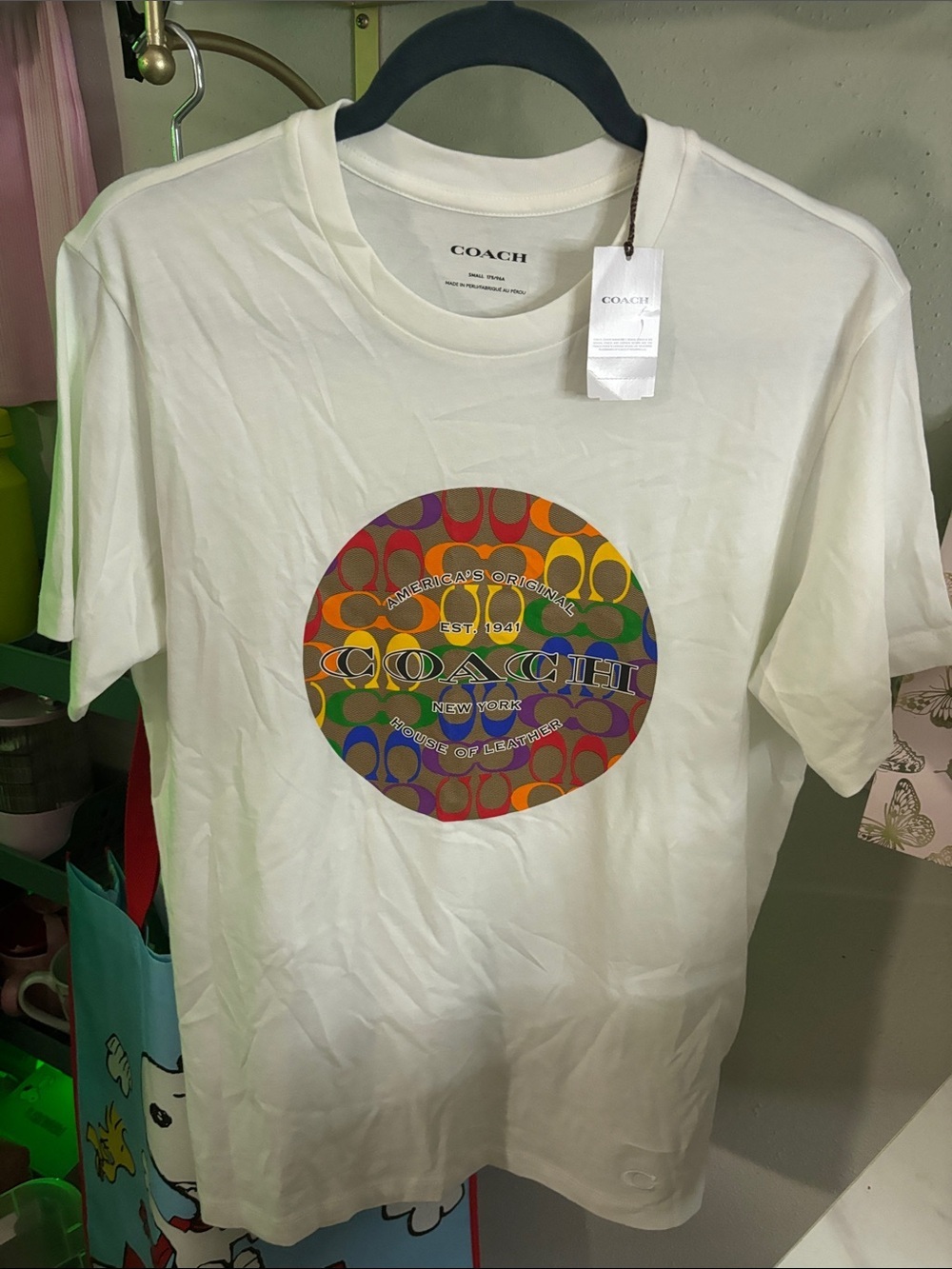 COACH PRIDE SIGNATURE TSHIRT MENS SIZE S